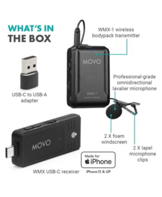 Wireless USB-C Microphone System for Android and iPhone 15 and Up