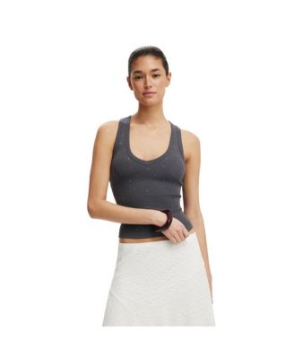 Women's Diamante Racer Back