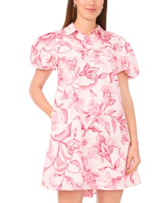 Women's Back-Vent Collared Neck Dress