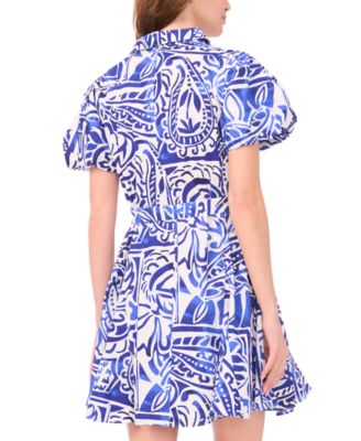 Women's Collared Neck Shirt Dress