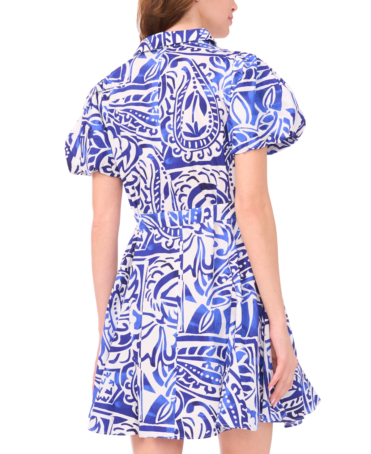 Msk Women's Collared Neck Shirt Dress