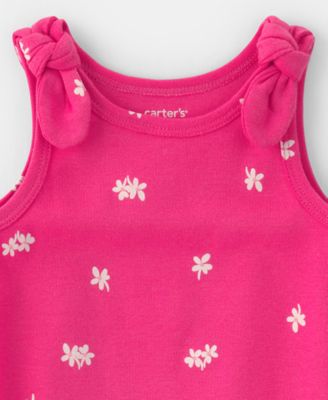 Baby Girls' Floral Sleeveless Romper