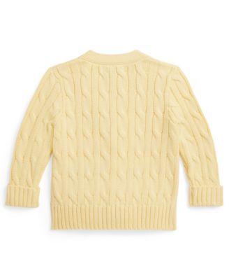 Baby Boys' Cable-Knit V-Neck Cardigan