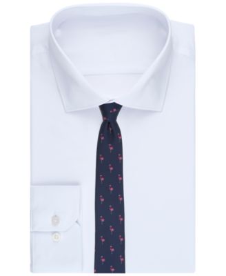 Men's Standing Flamingo Solid Tie