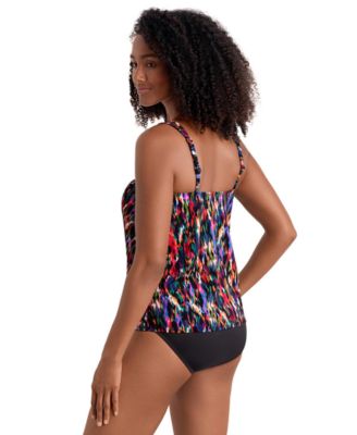 Women's Handkerchief Hem Pull-On Tankini Top