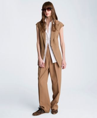 Women's Luxe Twill Sleeveless Vest