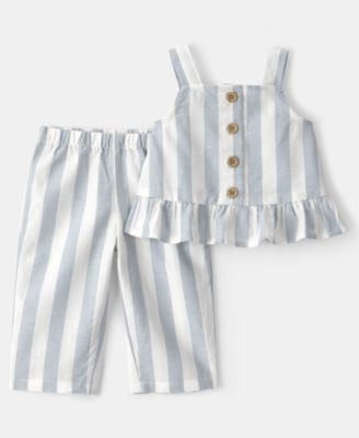 Baby Girls' Sleeveless Top and Pants, 2-Piece Set