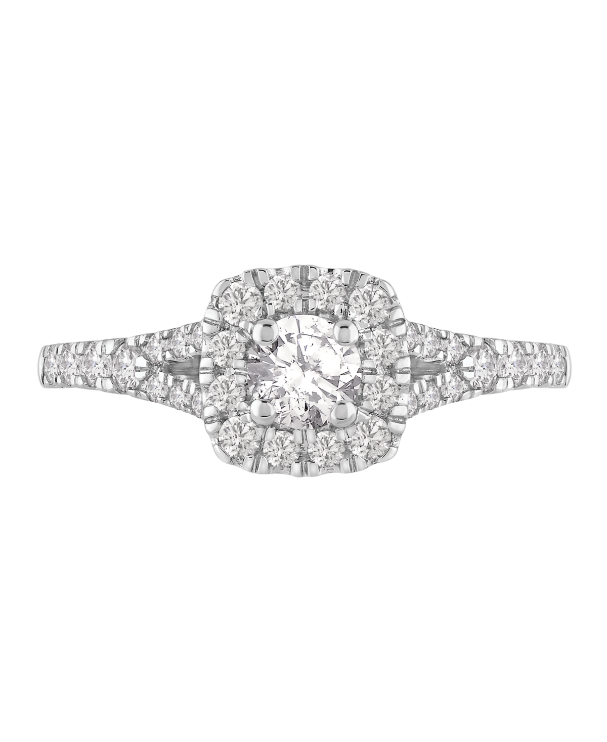 Macy's Diamond (3/4 ct. t.w.) Halo Engagement Ring in 14k Yellow Gold (also in 14k White Gold)