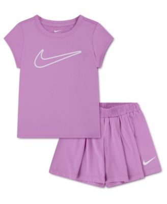 Girls' 4-6X All Day Play T-Shirt and Skort, 2-Piece Set
