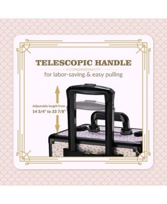 Cosmetology Case on Wheels 4in1 Professional Makeup Art Deco Tyrian