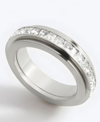 Crystal Statement Spinning Fidget Ring