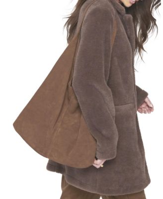 Faux Suede Slouch Bag Totes