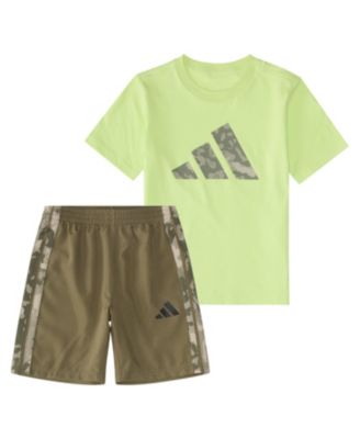 Boys' 2T-7 Short-Sleeve T-Shirt and Shorts, 2-Piece Set