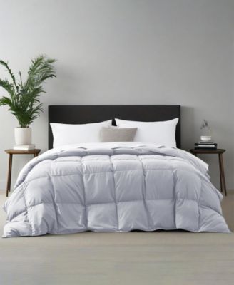 Lightweight Goose Down Feather Fiber Comforter, Twin