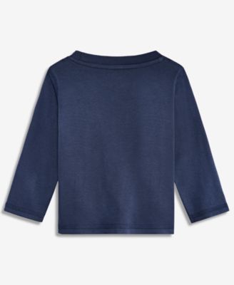 Boys' Toddler 2T-4T Long-Sleeve Bear-Pocket T-Shirt