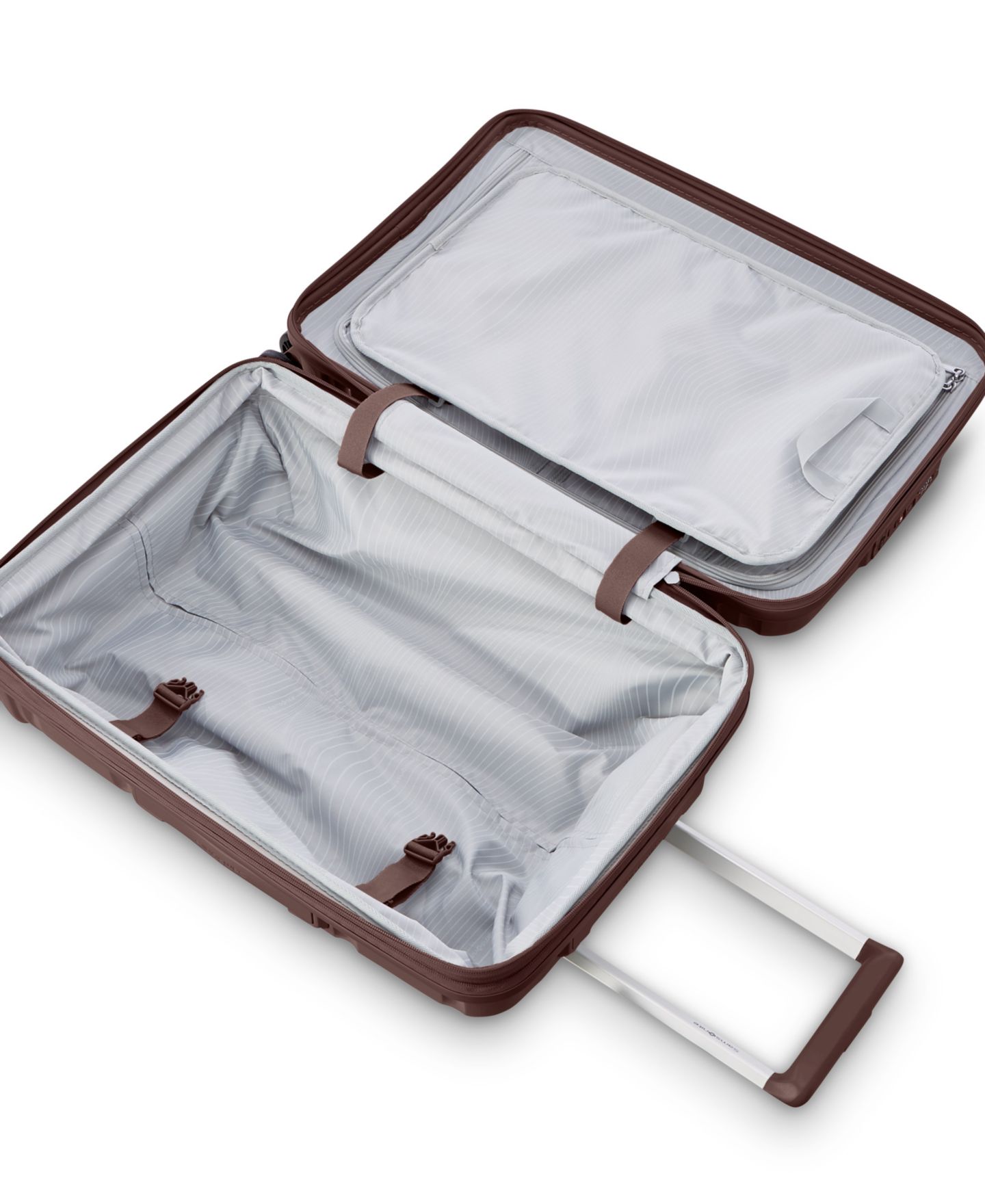 Чемодан Samsonite Outline Pro Carry-On Spinner, цвет: Шоколадный розовато-лиловый — фото 5