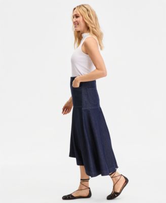 Women's Denim Midi Skirt
