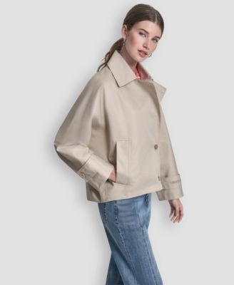 Petite Long-Sleeve Single-Breasted Jacket