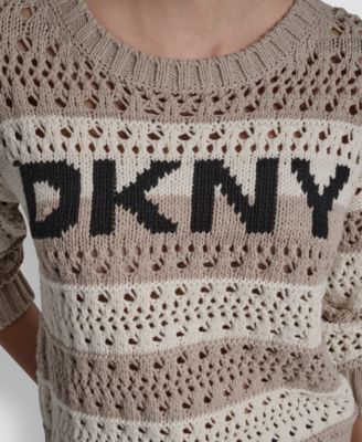 Petite Long-Sleeve Stripe Sweater