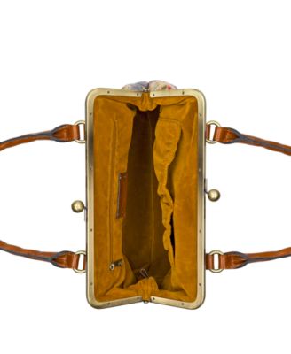 Marie Frame Painted French Hydrangeas Medium Handbag