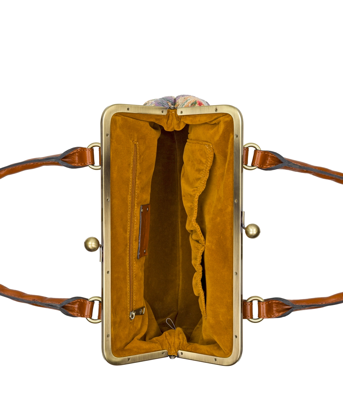 Patricia Nash Marie Frame Painted French Hydrangeas Medium Handbag