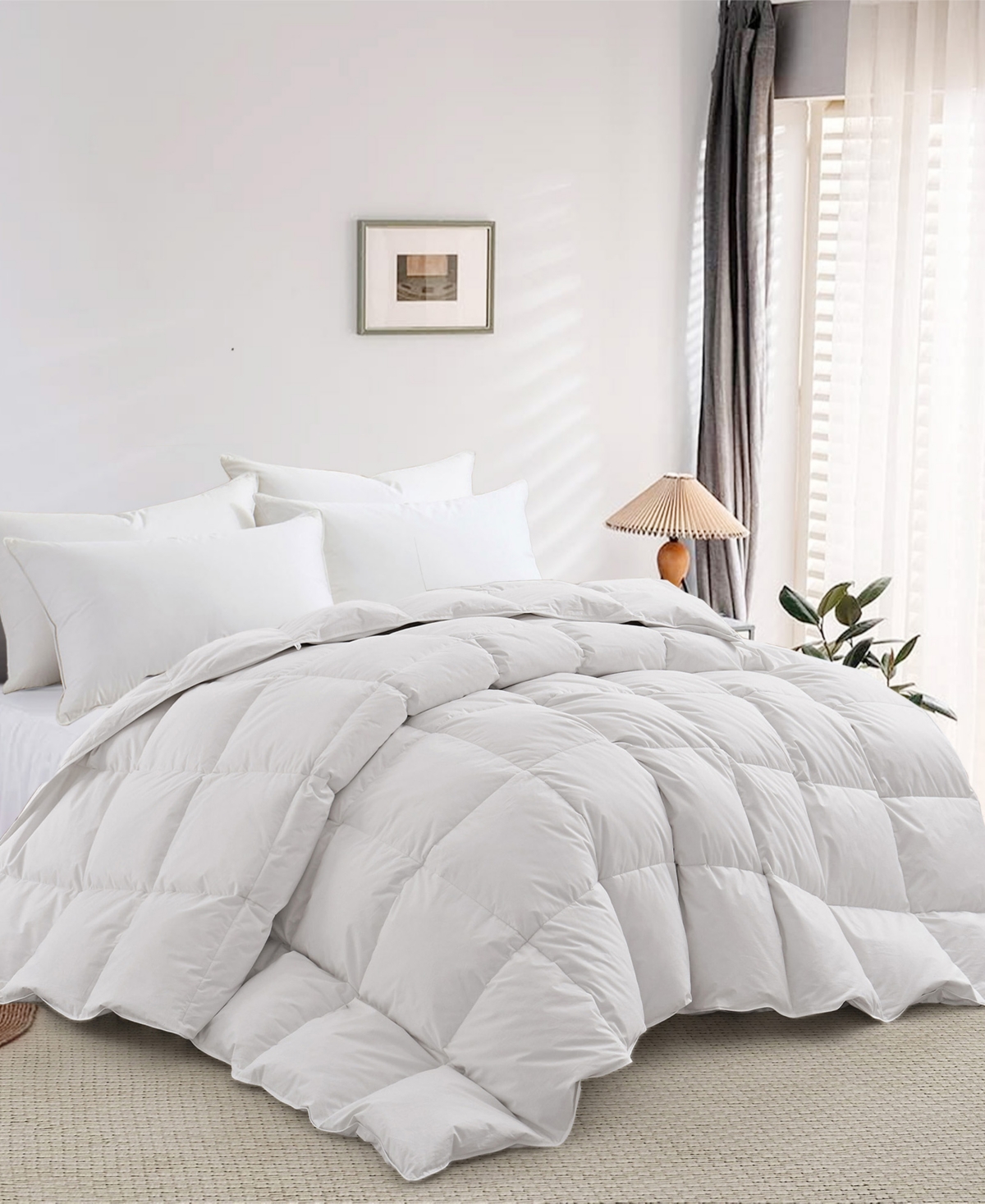 Unikome Year-Round Feather Fiber Comforter, Full/Queen