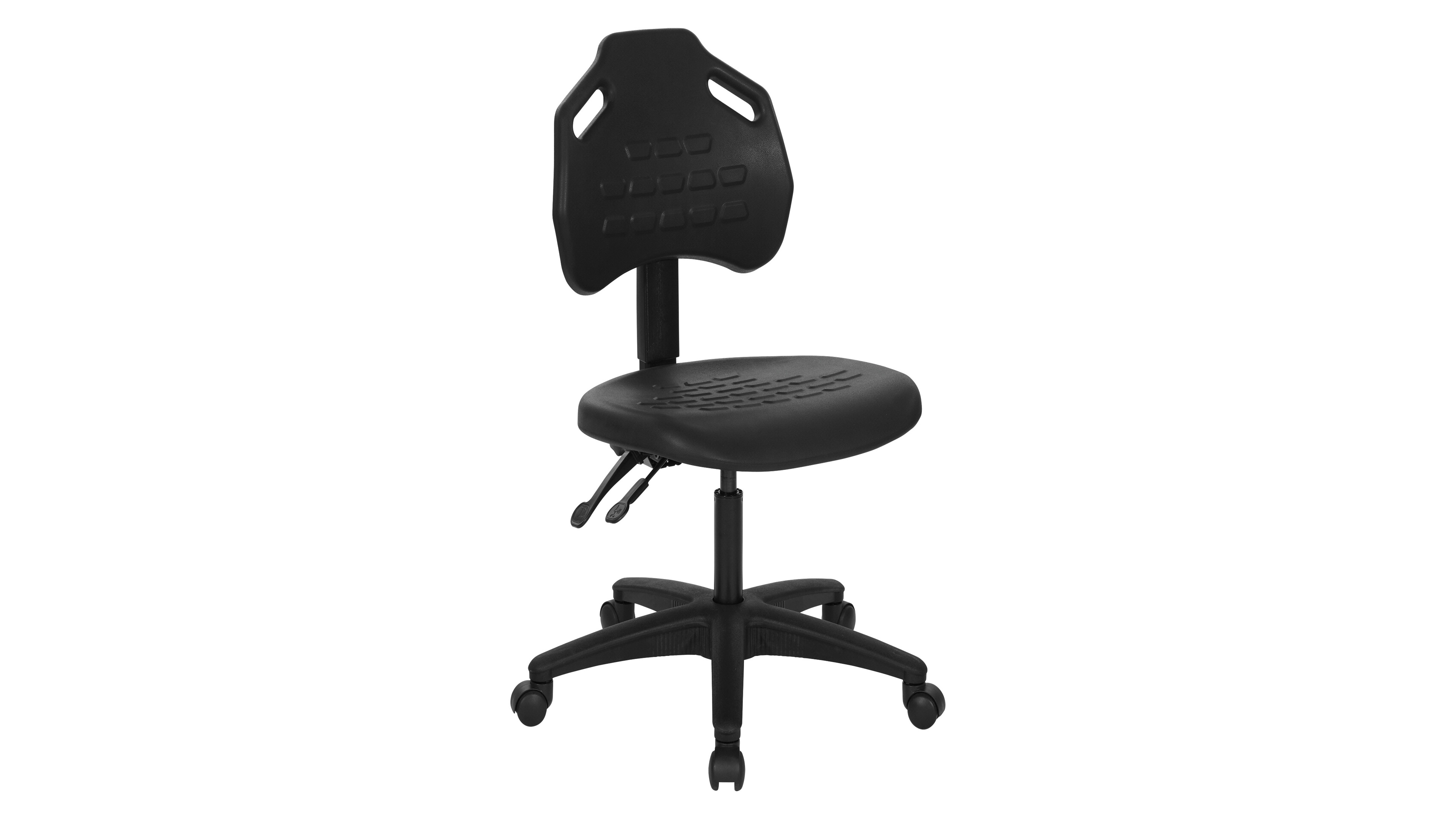 Osp Home Furnishings 32.25" Metal Self Skinned Urethane Task Chair Seat