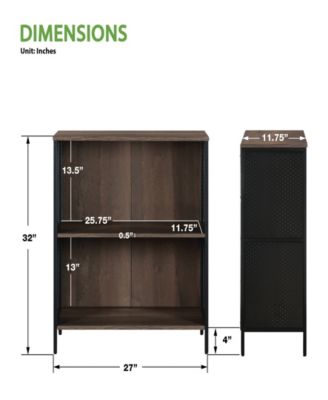 32" Wood Ace 2 Shelf Bookcase