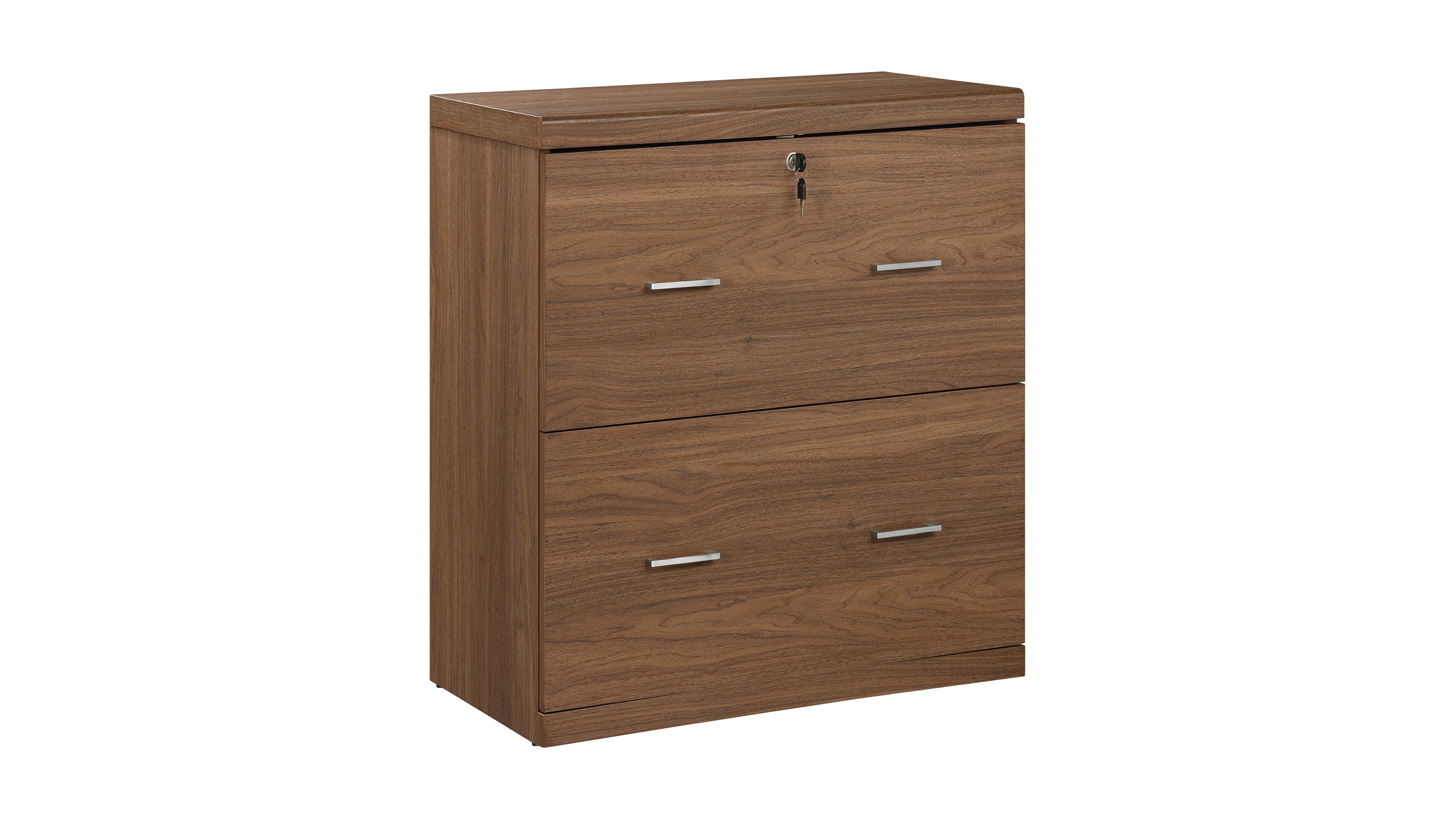 Osp Home Furnishings 28.5" Wood Alpine 2-Drawer Lateral File with Lockdowel Fastening System