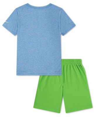 Boys' 4-7 Dri-FIT Dropset T-Shirt and Shorts, 2-Piece Set