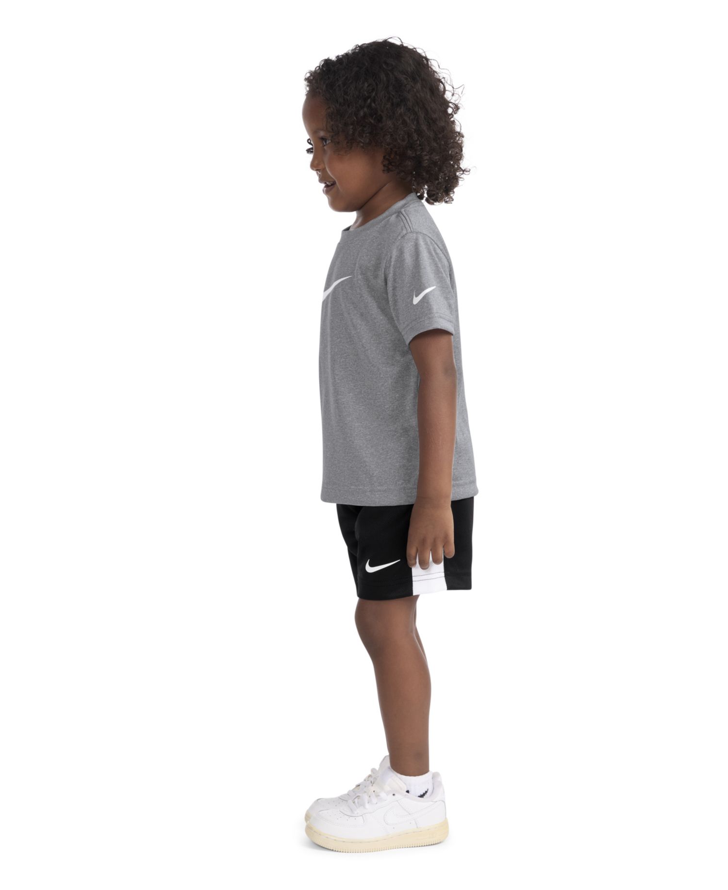 Boys' 2T-7 Dri-FIT Swoosh T-Shirt and Shorts, 2-Piece Set