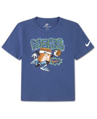 Boys' 4-7 Boxy Basketball Short-Sleeve T-Shirt