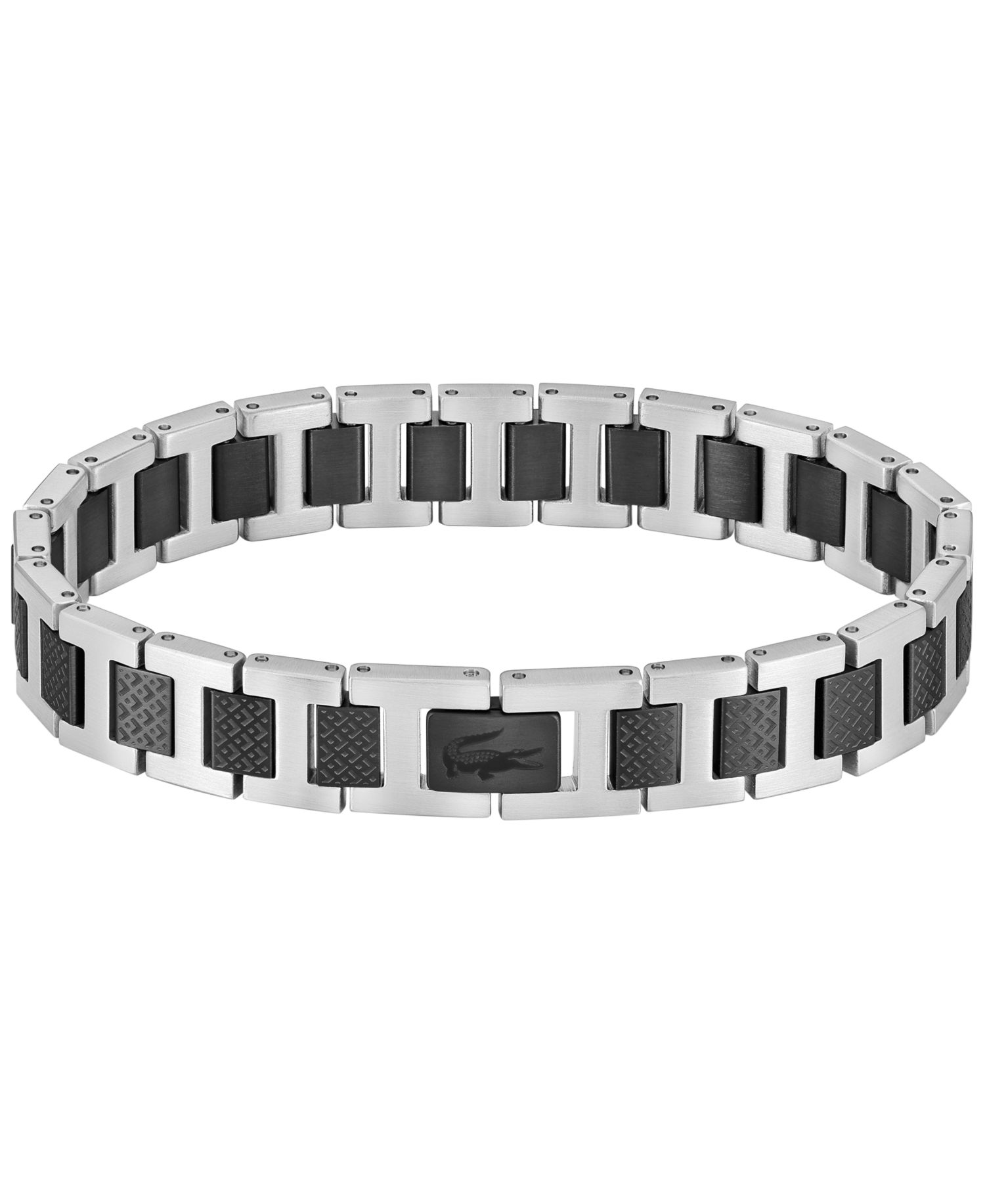 Men's Metropole Silver-Tone Stainless with Color IP Bracelet