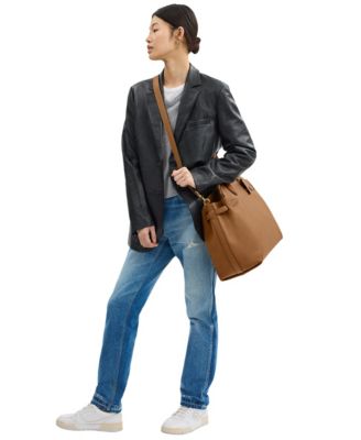 Extra Large Soft Empire Carryall Satchel Bag