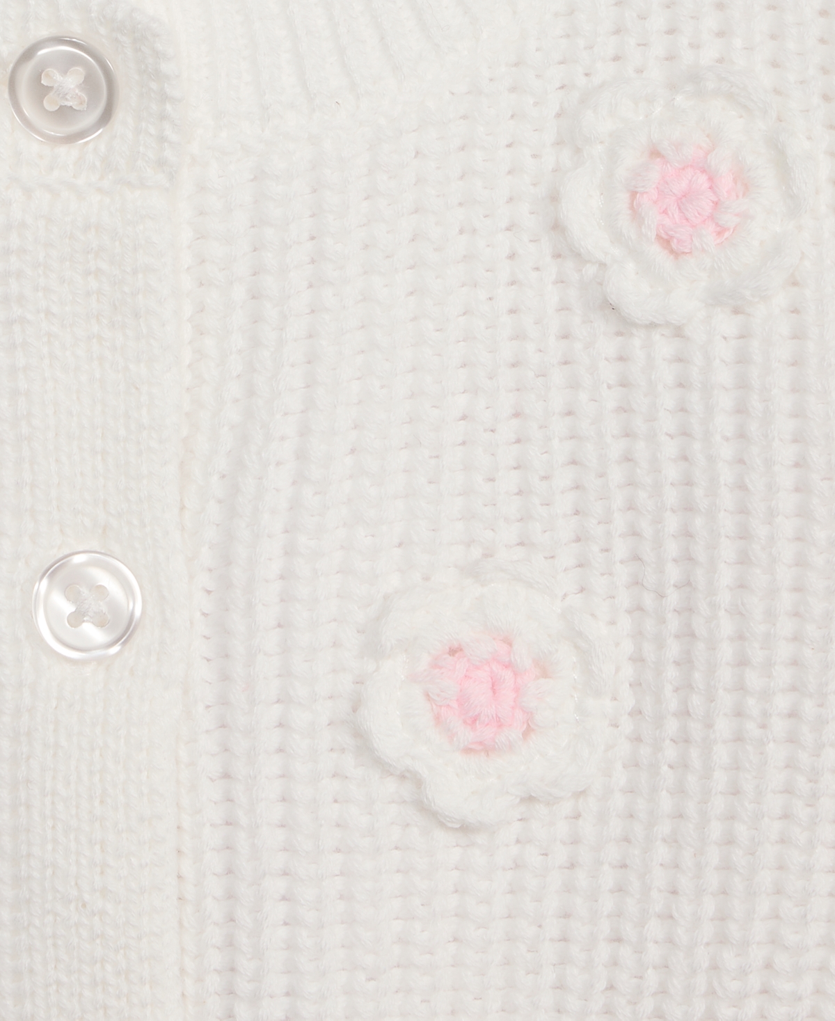 First Impressions Baby Girls' Floral Crochet Cotton Cardigan, Macy's Exclusive