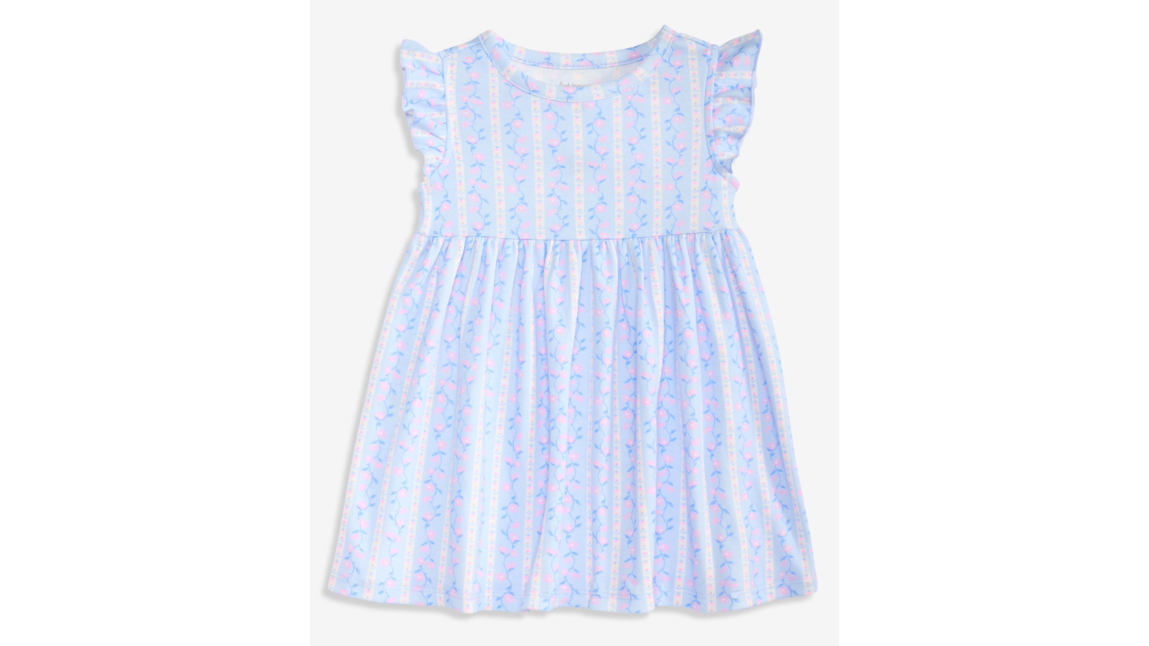 First Impressions Toddler Girls' 2T-4T Mix and Match Linear Floral-Print Flutter-Sleeve Dress, Macy's Exclusive