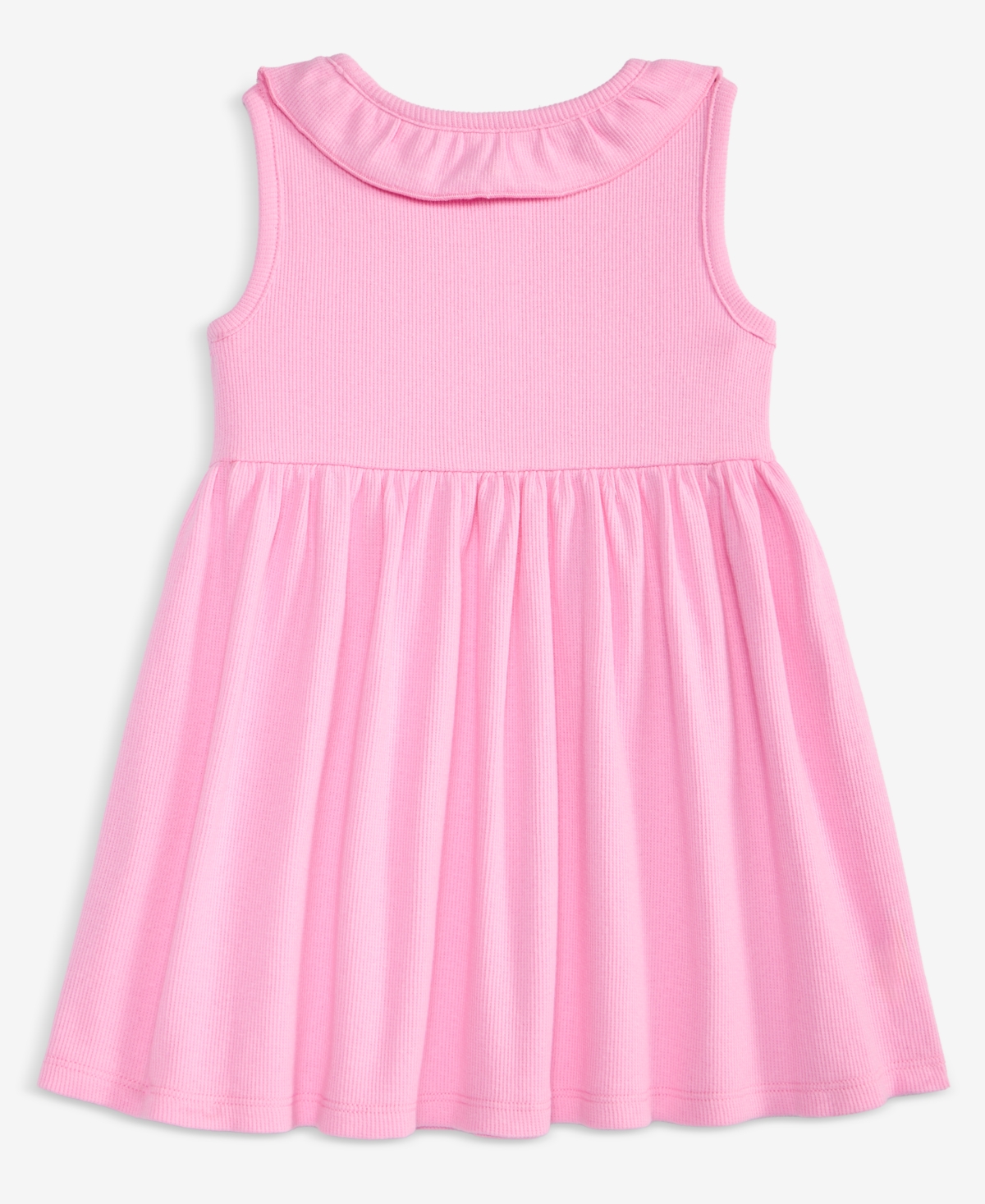 First Impressions Baby Girls' Daisy-Embroidered Ribbed Dress, Macy's Exclusive