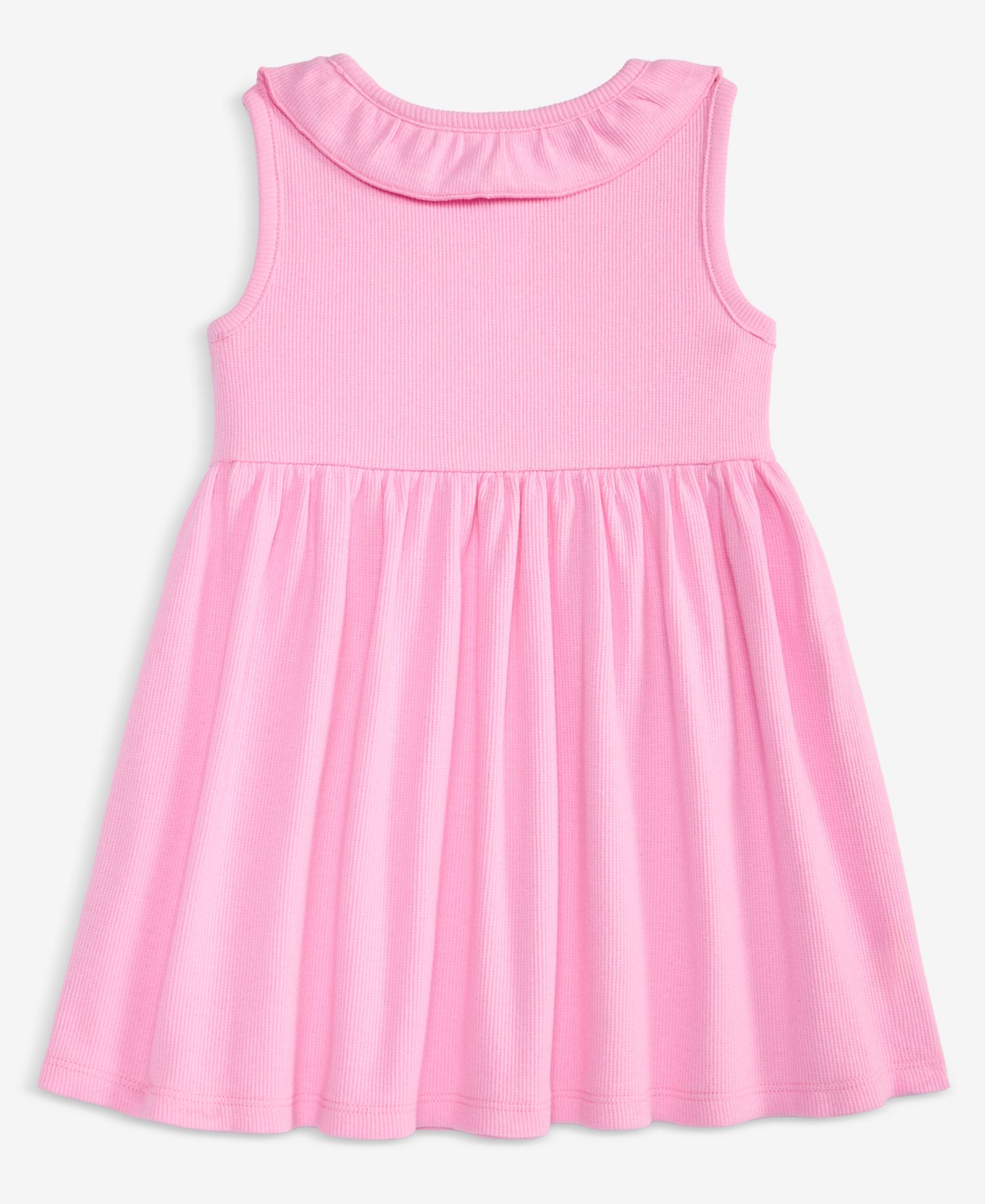 Baby Girls' 0M-24M and Toddlers 2T-4T Daisy-Embroidered Ribbed Dress