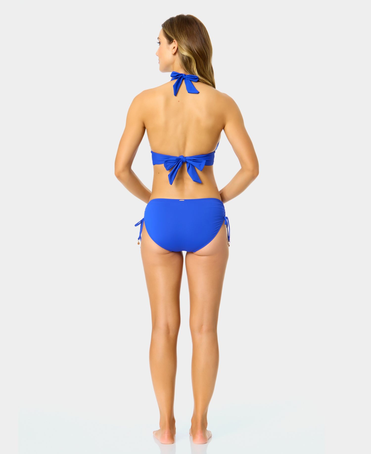 Women's Solid Banded Halter Bikini Top