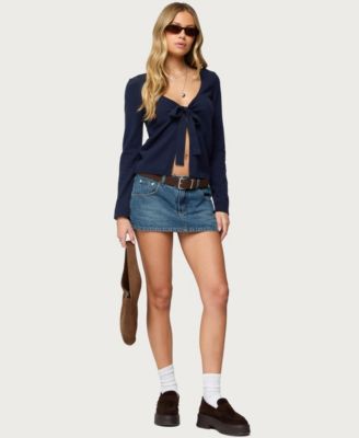 Women's Demi Tie Front Knit Cardigan