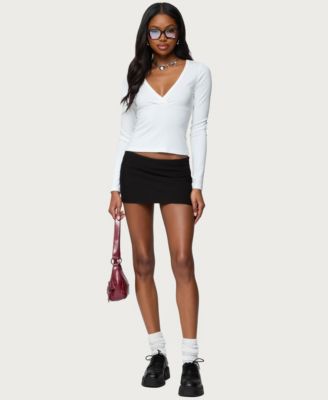 Women's Doron V Neck Long Sleeve Top