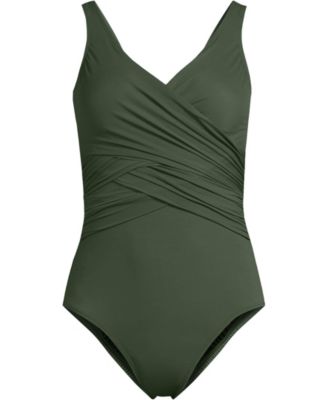 Women's DDD-Cup SlenderSuit Wrap One Piece Swimsuit