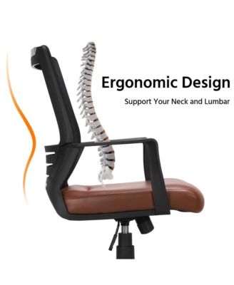 Home Office Desk Chair Mid Back Computer Chair