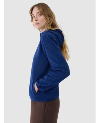 Women's regular hooded fleece - navy blue