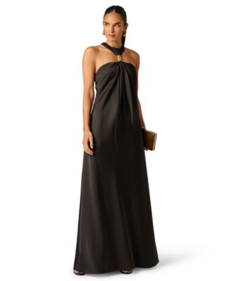 Women's Stretch Halter Neck Ball Gown