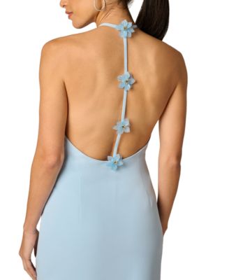 Women's Stretch Halter Neck Ball Gown