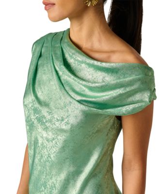 Women's Foiled Off-The-Shoulder Ball Gown