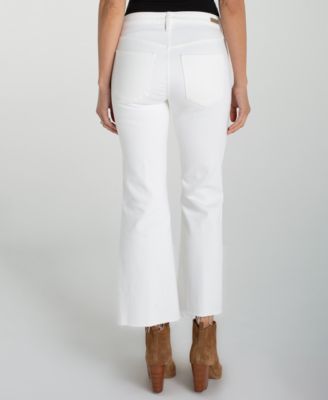 Petite Hannah Mid Rise Crop Flare Jeans
