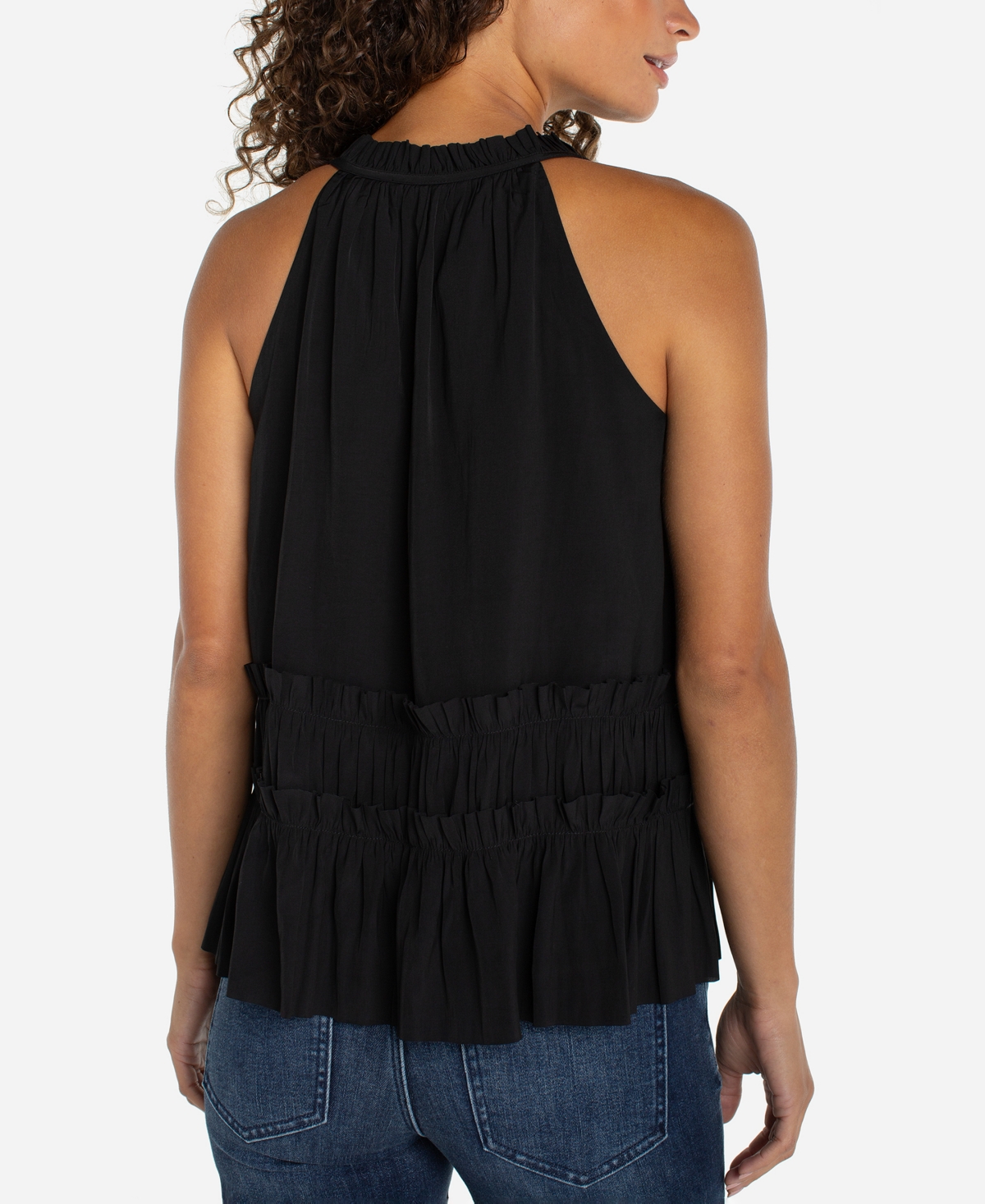Liverpool Los Angeles Women's Sleeveless Pull-On Woven Top