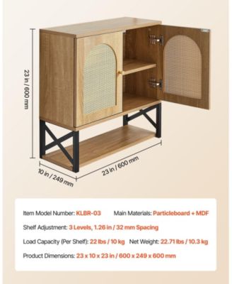 Wall Cabinet, 2 Doors, Adjustable Shelf, Over-Toilet Storage w/ Open Shelves